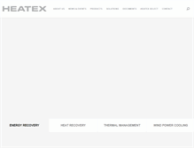 Tablet Screenshot of heatex.com